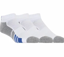 Socks|Accessories<SKECHERS 3 Pack Half Terry Athletic Socks WHITE
