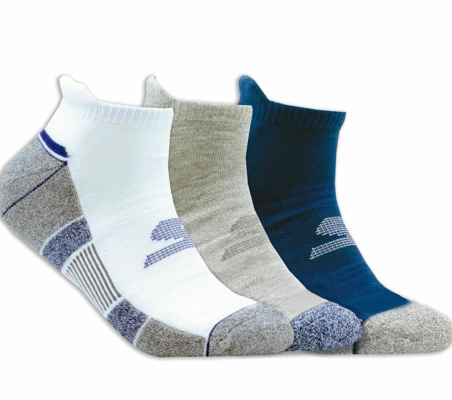 Socks|Accessories<SKECHERS 3 Pack Half Terry Low Cut Socks WHITE