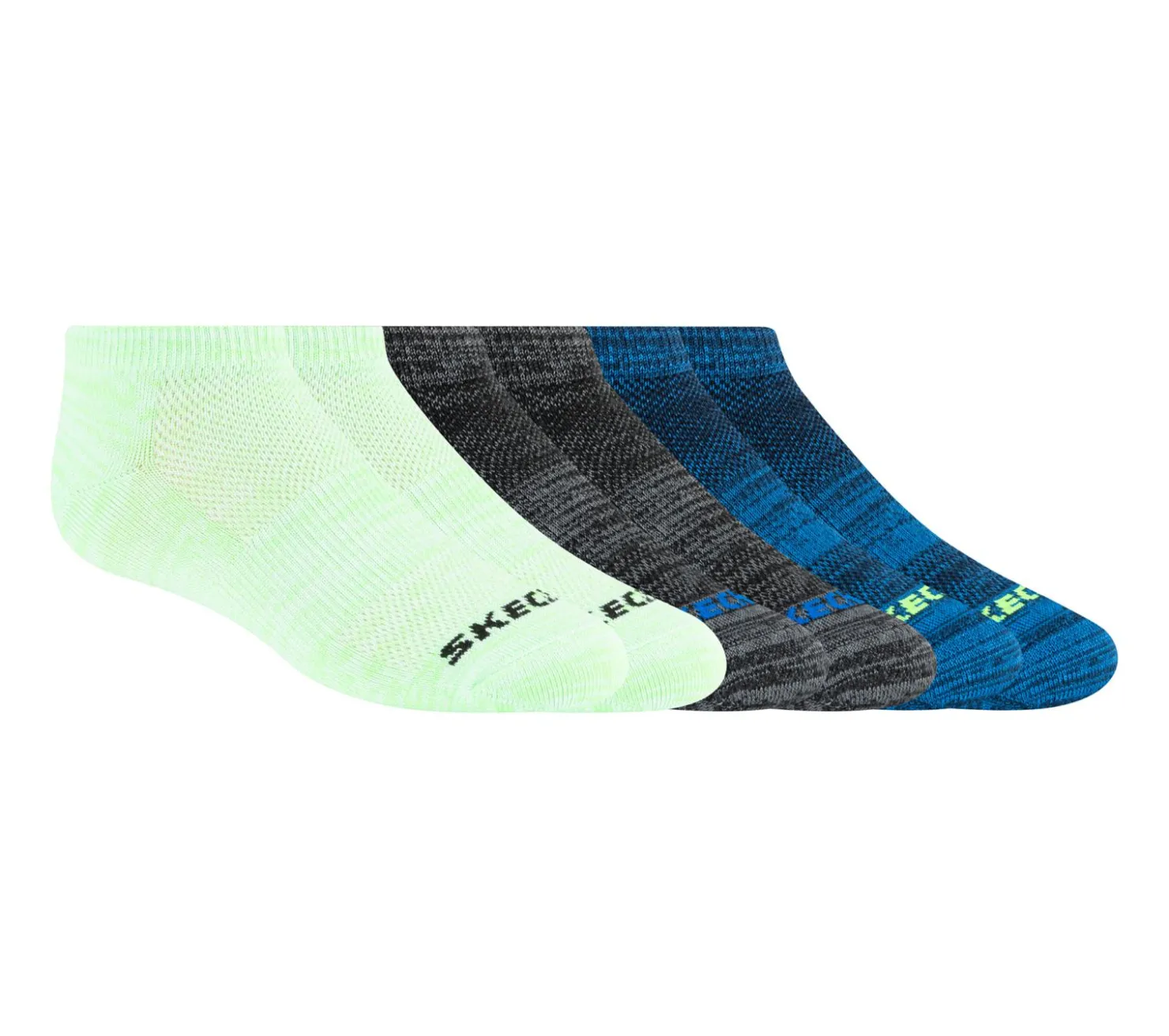 Socks|Socks<SKECHERS 6 Pack Low Cut Non Terry Socks GREEN