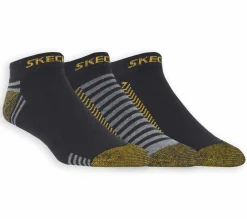 Socks|Socks<SKECHERS 3 Pack Low Cut Terry Trainer Work Socks BLACK