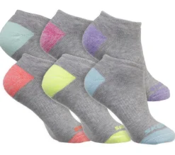 Socks|Socks<SKECHERS 6 Pack Low Cut Walking Socks GRAY