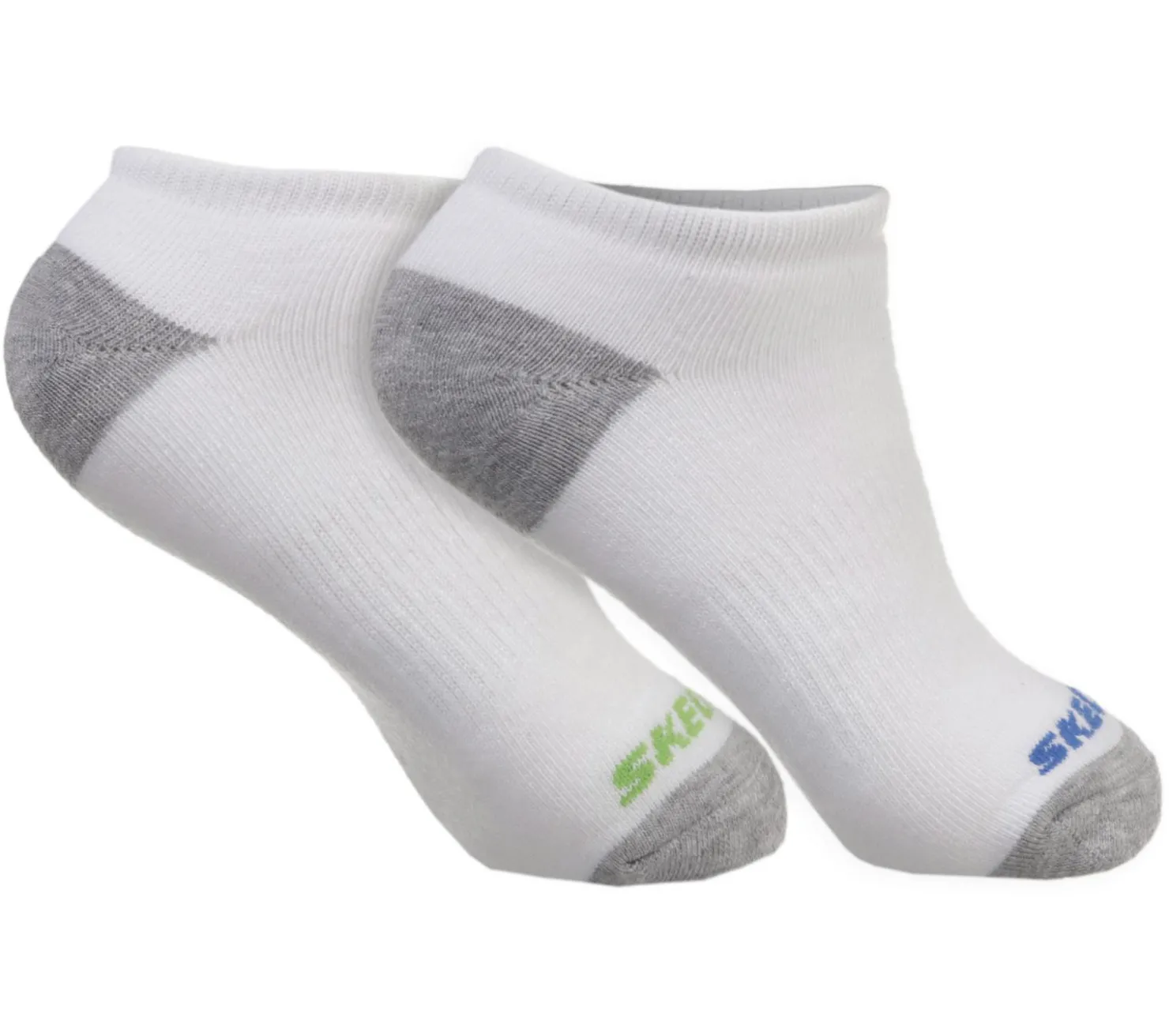 Socks|Socks<SKECHERS 6 Pack Low Cut Walking Socks WHITE