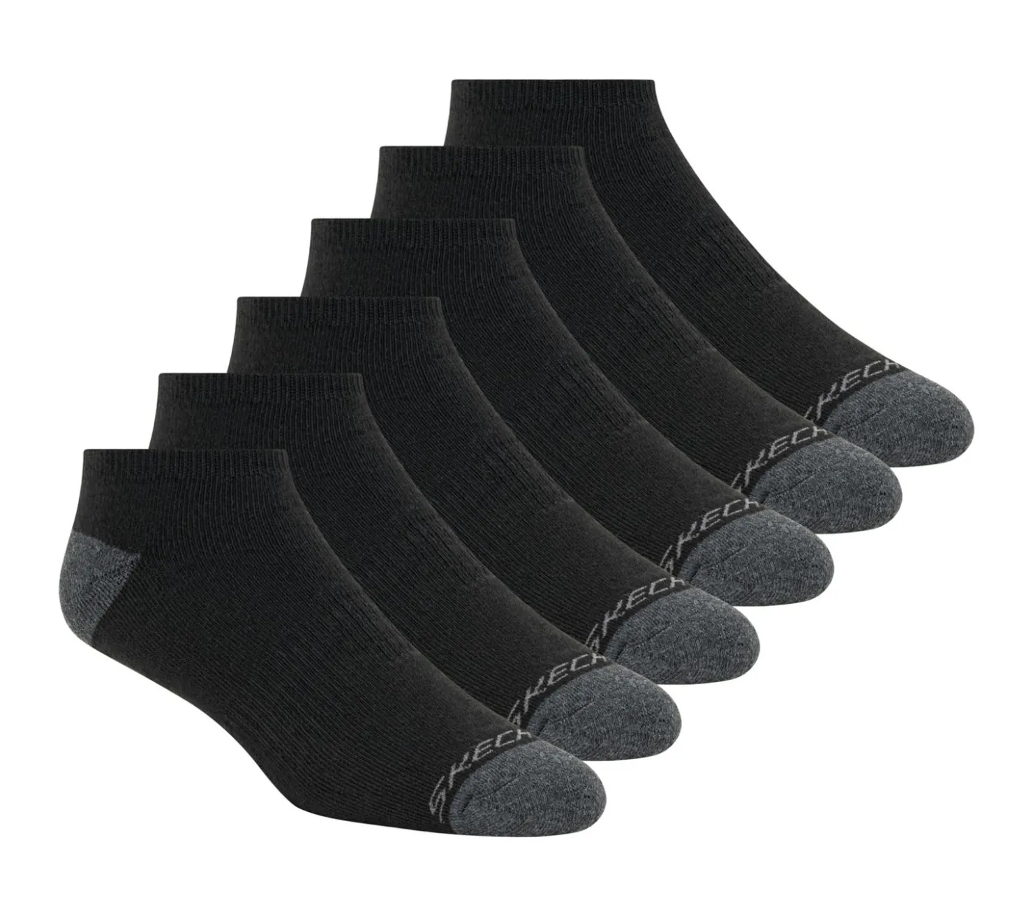 Socks|Socks<SKECHERS 6 Pack Walking Low Cut Socks BLACK