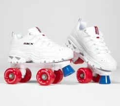 Lace Up<SKECHERS 4 Wheelers WHITE
