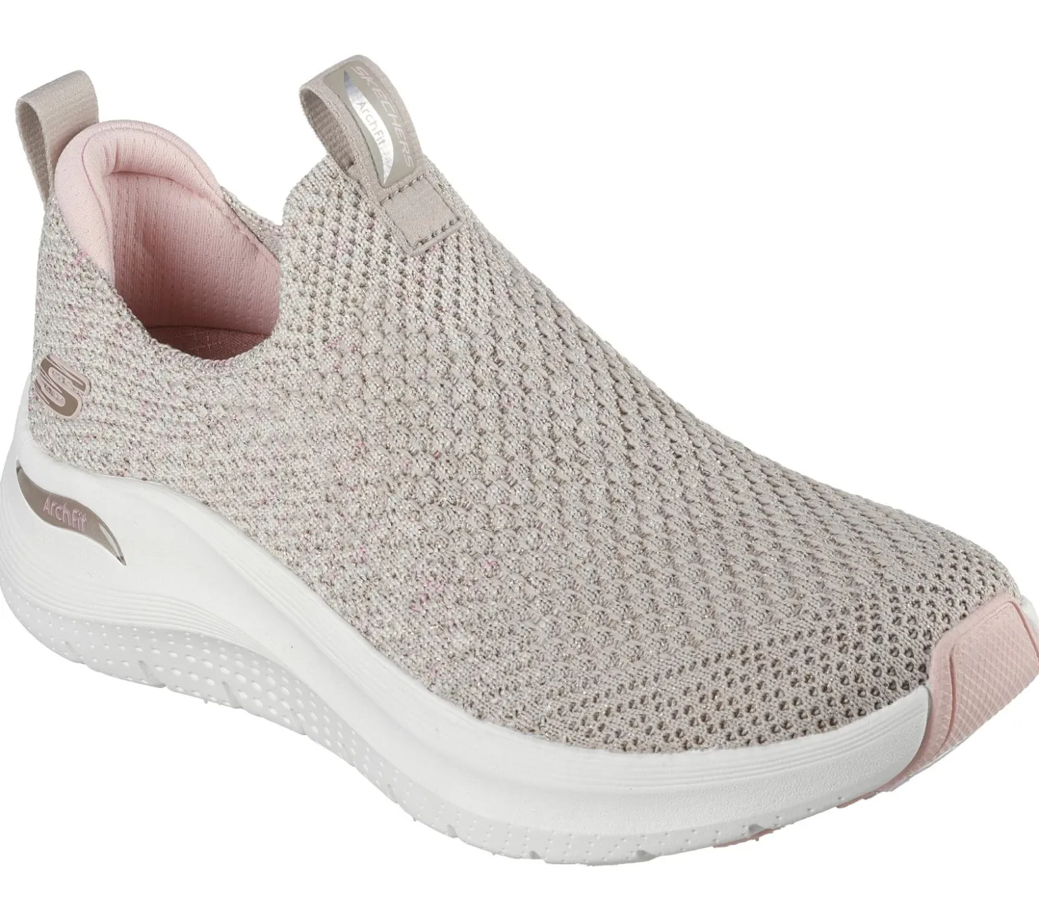 Slip-Ons|Athletic Sneakers<SKECHERS Arch Fit 2.0 - Sheer Shimmer TAUPE / PINK