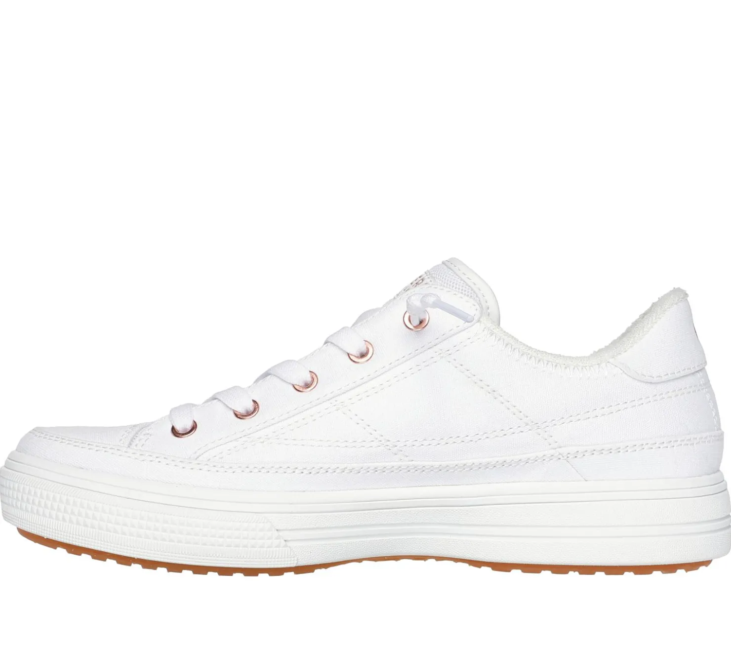 Slip-Ons|Canvas Shoes<SKECHERS Arch Fit Arcade - Meet Ya There WHITE