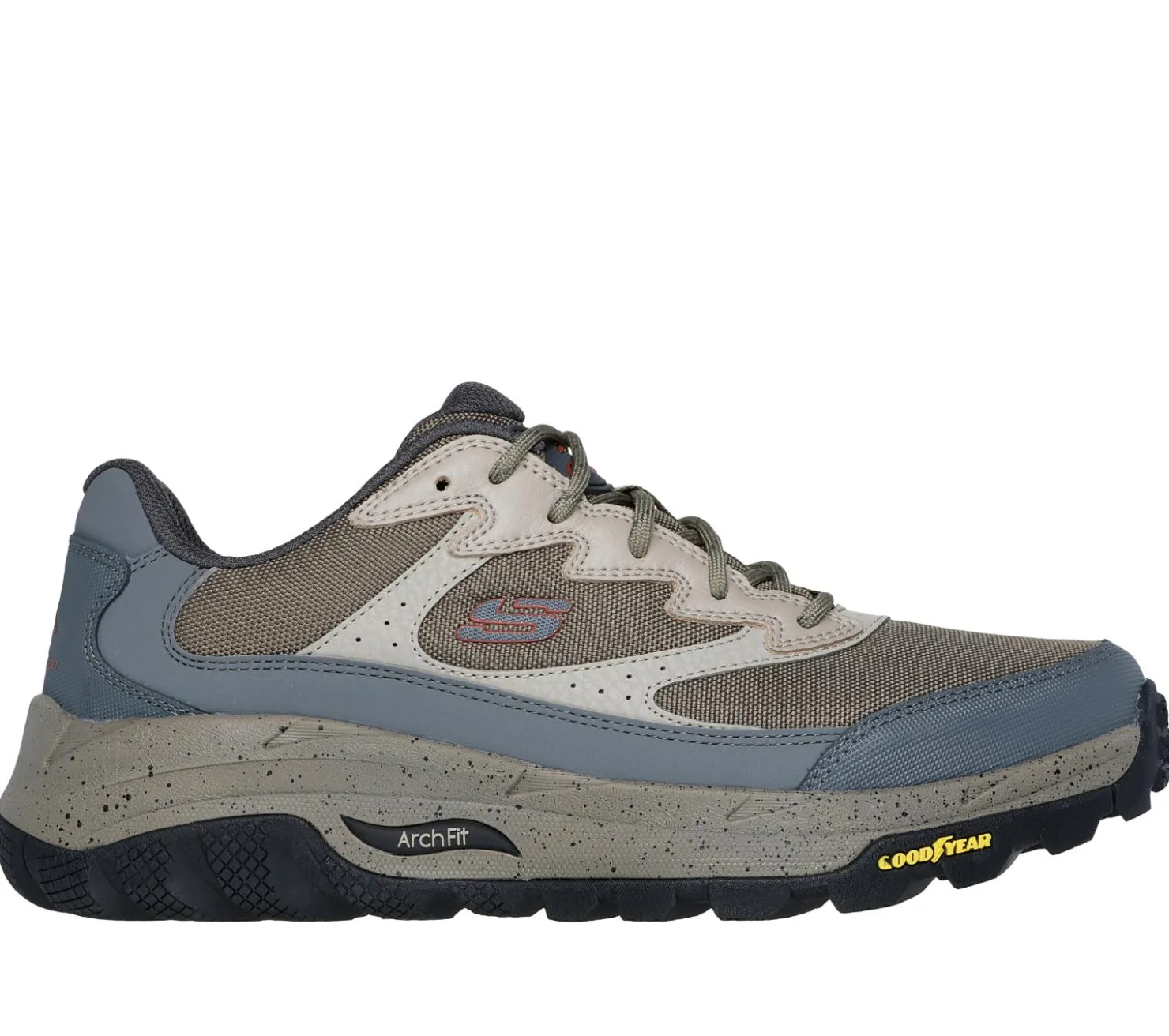 Lace Up|Athletic Sneakers<SKECHERS Arch Fit Skip Tracer - Lytle Creek TAN / CHARCOAL