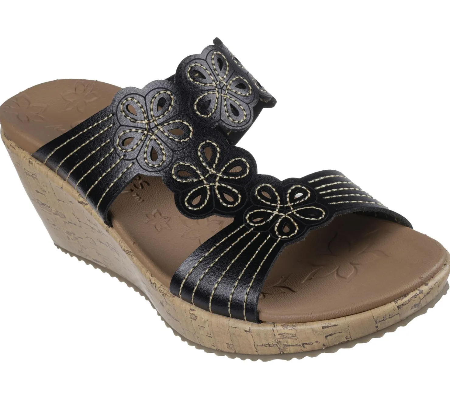 Sandals|Wedges<SKECHERS Beverlee - Garden Picnic BLACK