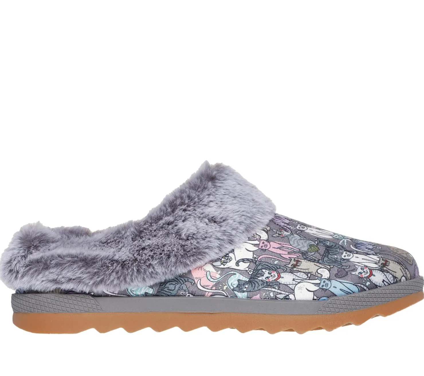 Slippers|Slip-Ons<SKECHERS BOBS Cozy Chill - Comfort Secured GRAY / MULTI