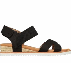 Sandals<SKECHERS BOBS Desert Kiss - Secret Picnic BLACK