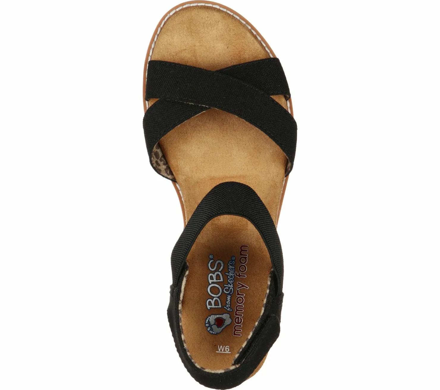 Sandals<SKECHERS BOBS Desert Kiss - Secret Picnic BLACK