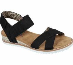 Sandals<SKECHERS BOBS Desert Kiss - Secret Picnic BLACK