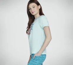 Bobs Apparel|Tops<SKECHERS BOBS Every Dog Crewneck Tee AQUA