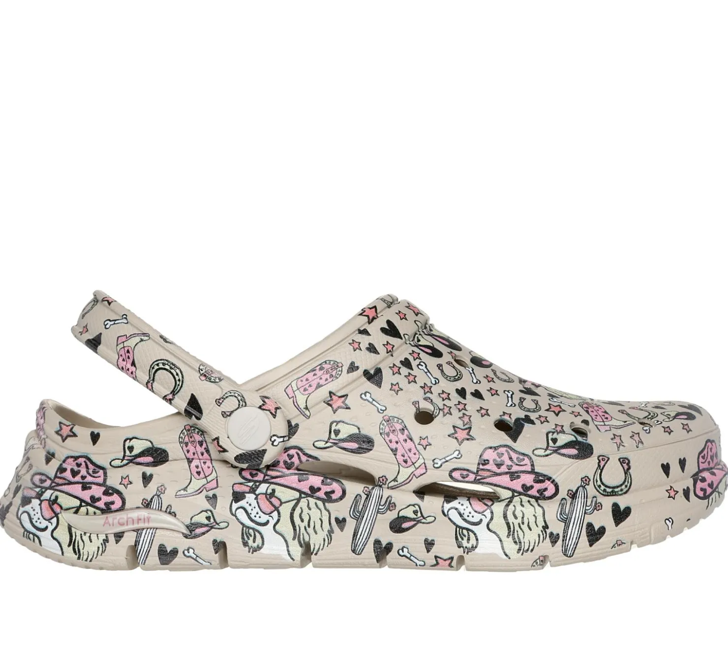 Slip-Ons<SKECHERS BOBS Foamies: Arch Fit - Lets Go Girls NATURAL / MULTI