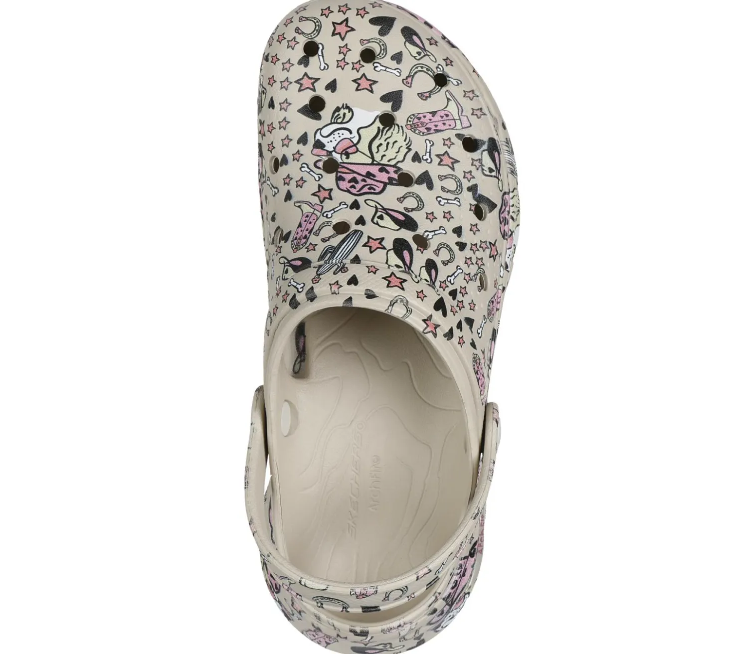 Slip-Ons<SKECHERS BOBS Foamies: Arch Fit - Lets Go Girls NATURAL / MULTI