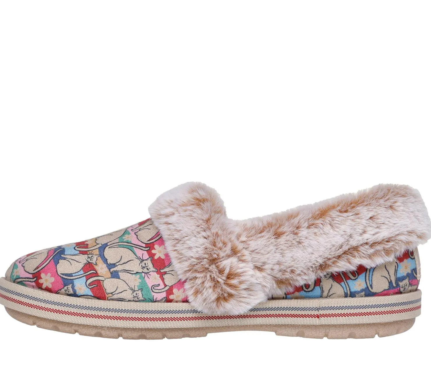 Slippers|Slip-Ons<SKECHERS BOBS Too Cozy - Care Fur-ee TAUPE / MULTI