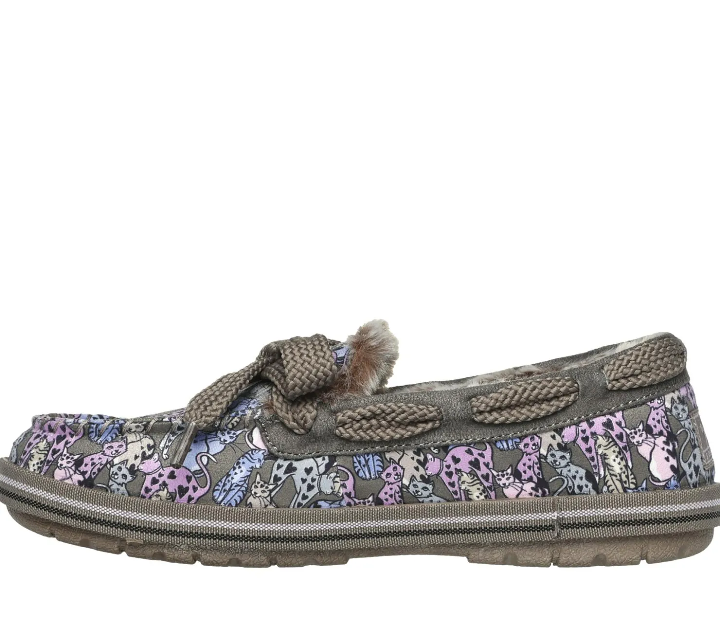 Slippers|Slip-Ons<SKECHERS BOBS Too Cozy - Cats Meow TAUPE / MULTI