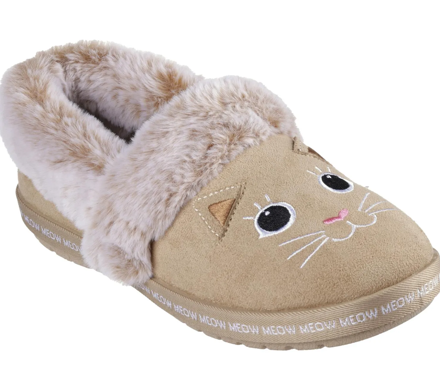 Slippers|Slip-Ons<SKECHERS BOBS Too Cozy - Meow Pajamas TAN