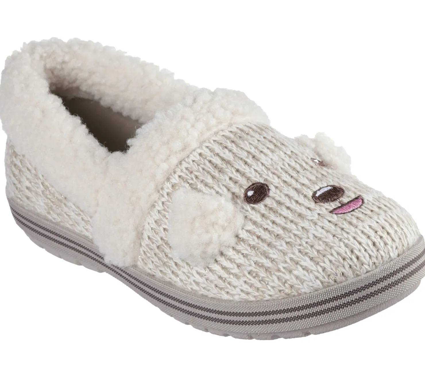 Slippers|Slip-Ons<SKECHERS BOBS Too Cozy - Puppy Pal OFF WHITE