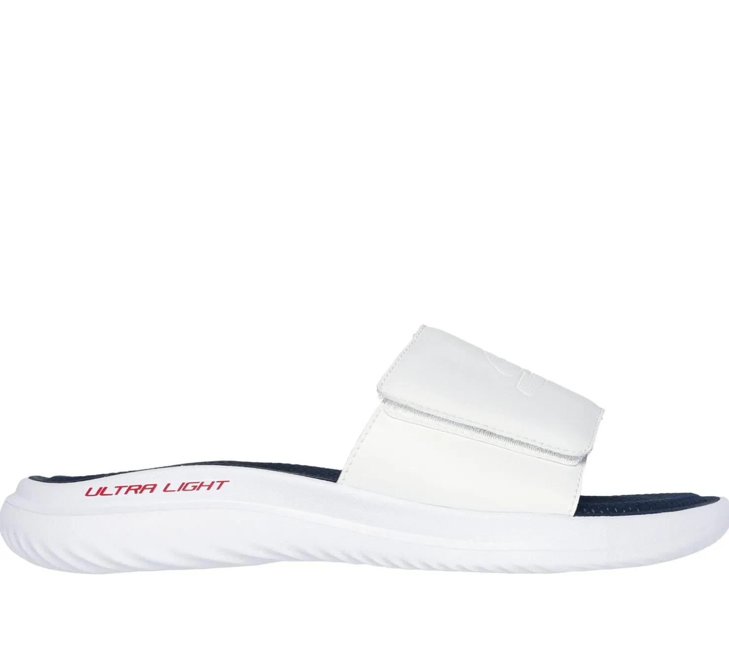 Sandals<SKECHERS Bounder 2.0 - Ralon WHITE / NAVY