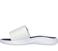 Sandals<SKECHERS Bounder 2.0 - Ralon WHITE / NAVY