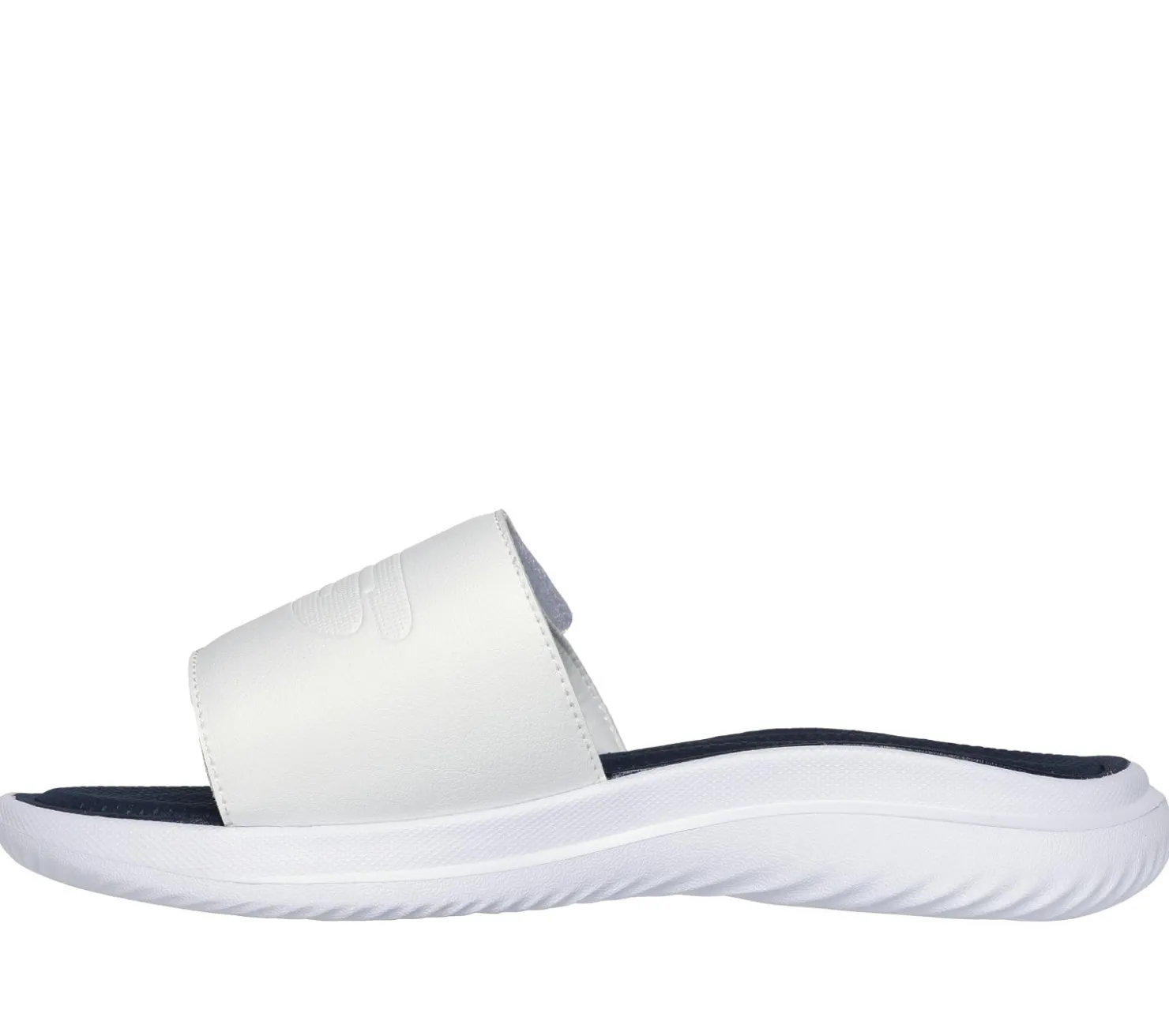 Sandals<SKECHERS Bounder 2.0 - Ralon WHITE / NAVY