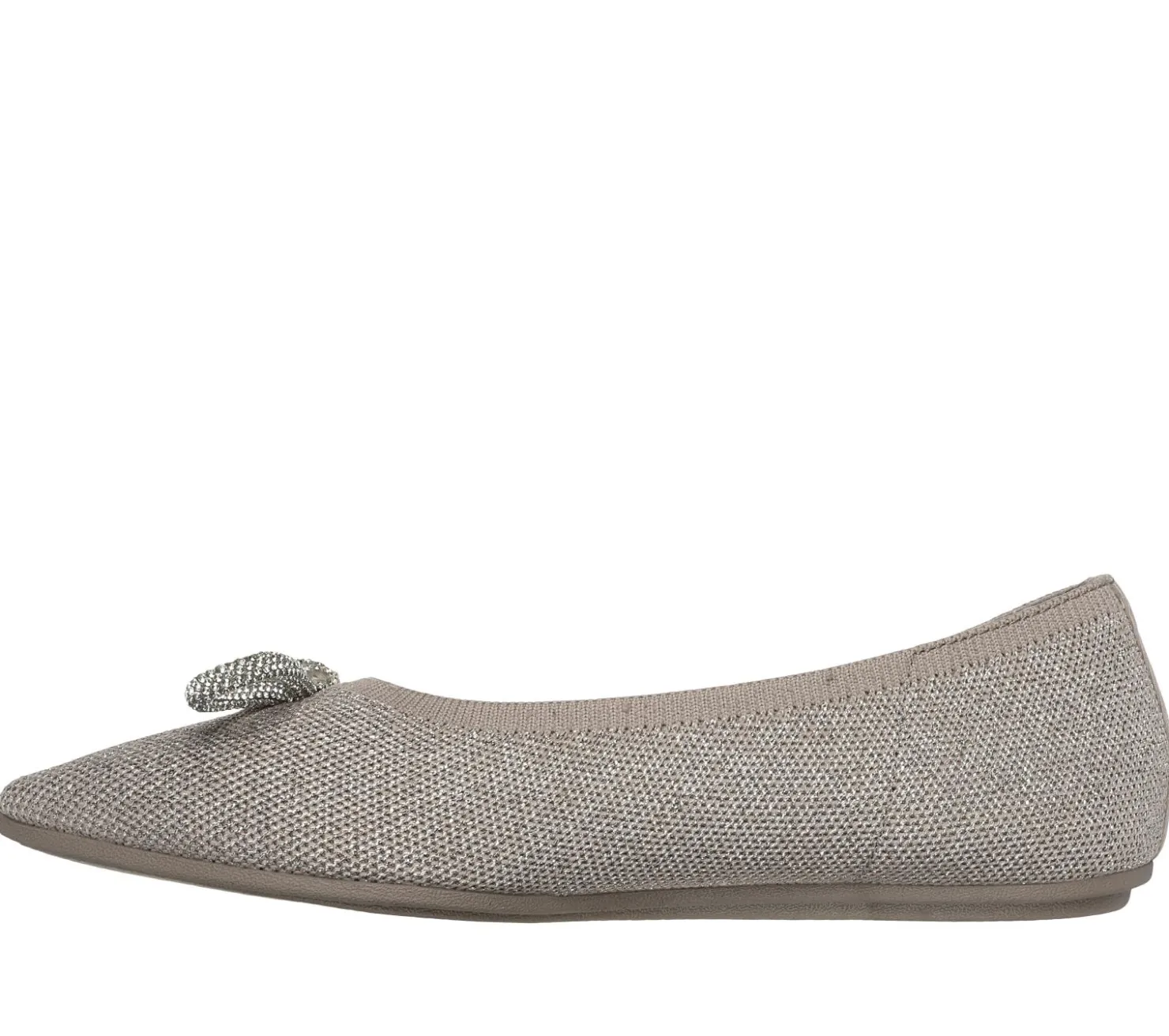 Slip-Ons|Flats<SKECHERS Cleo Point - Glitzy Haze TAUPE