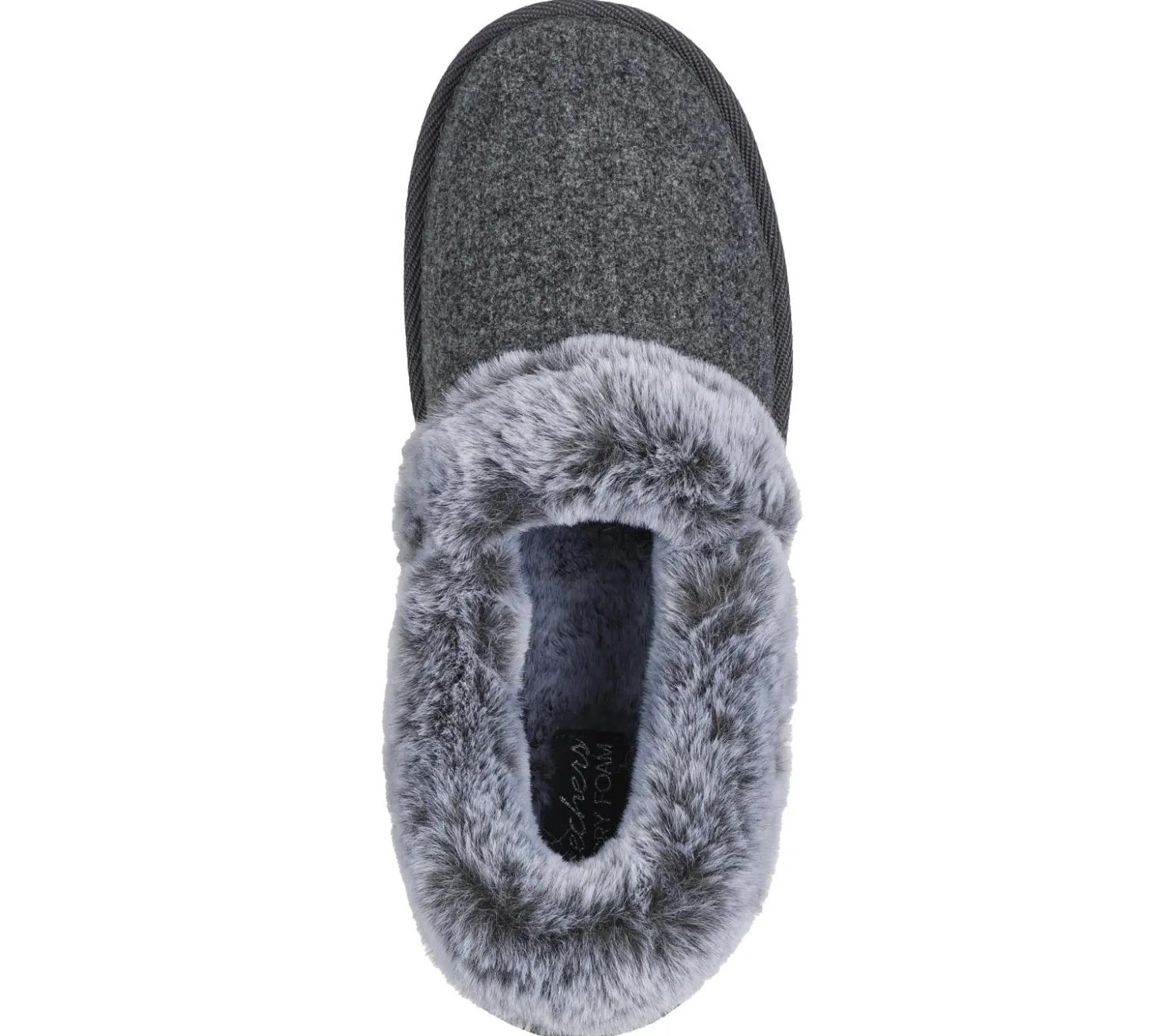 Slippers<SKECHERS Cozy Up - Frosty Snuggles CHARCOAL