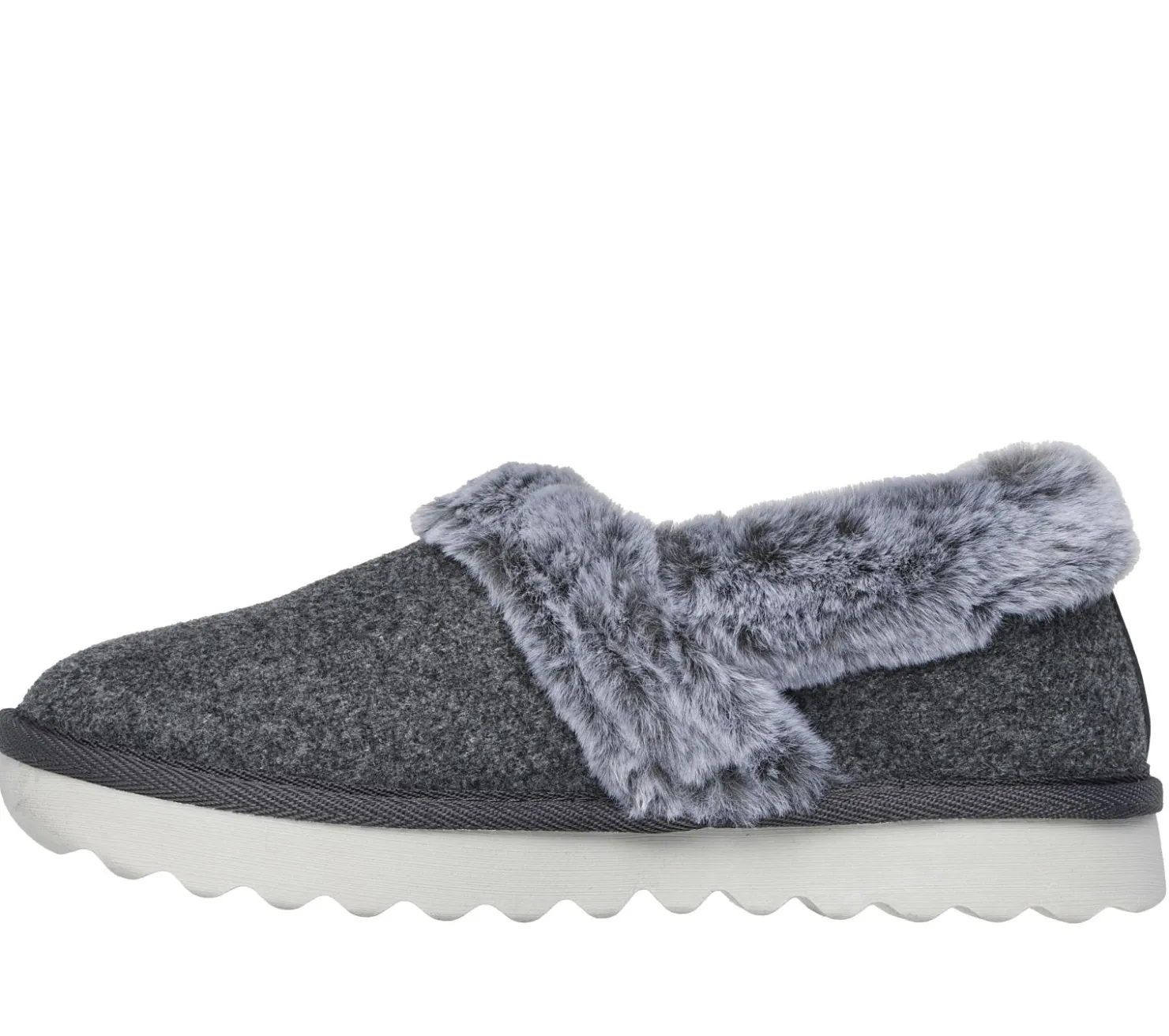 Slippers<SKECHERS Cozy Up - Frosty Snuggles CHARCOAL