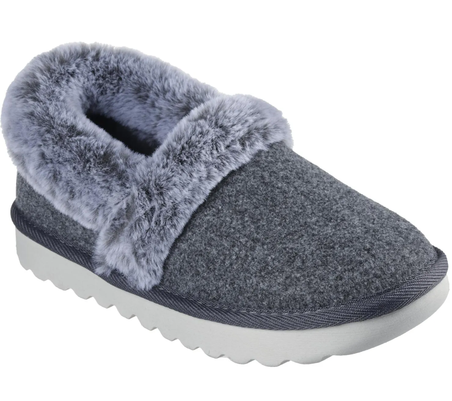 Slippers<SKECHERS Cozy Up - Frosty Snuggles CHARCOAL
