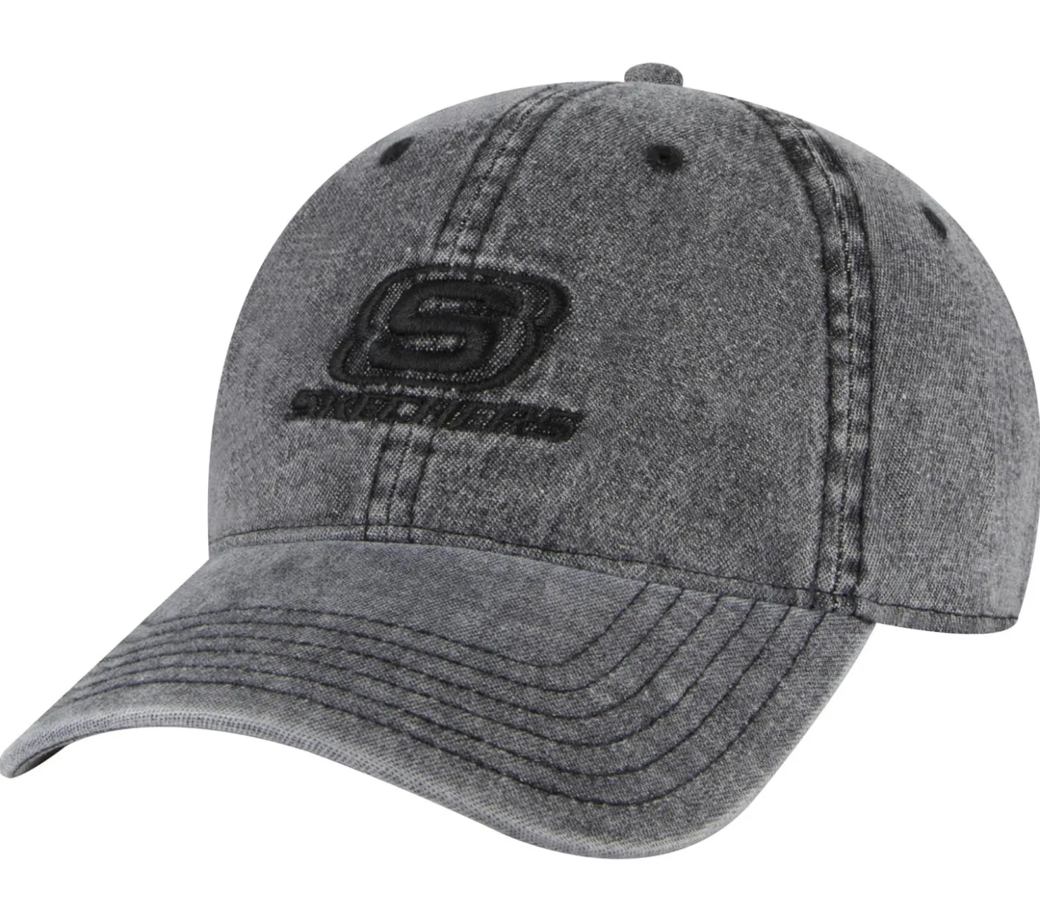 Hats|Accessories<SKECHERS Denim Embroidered Hat BLACK