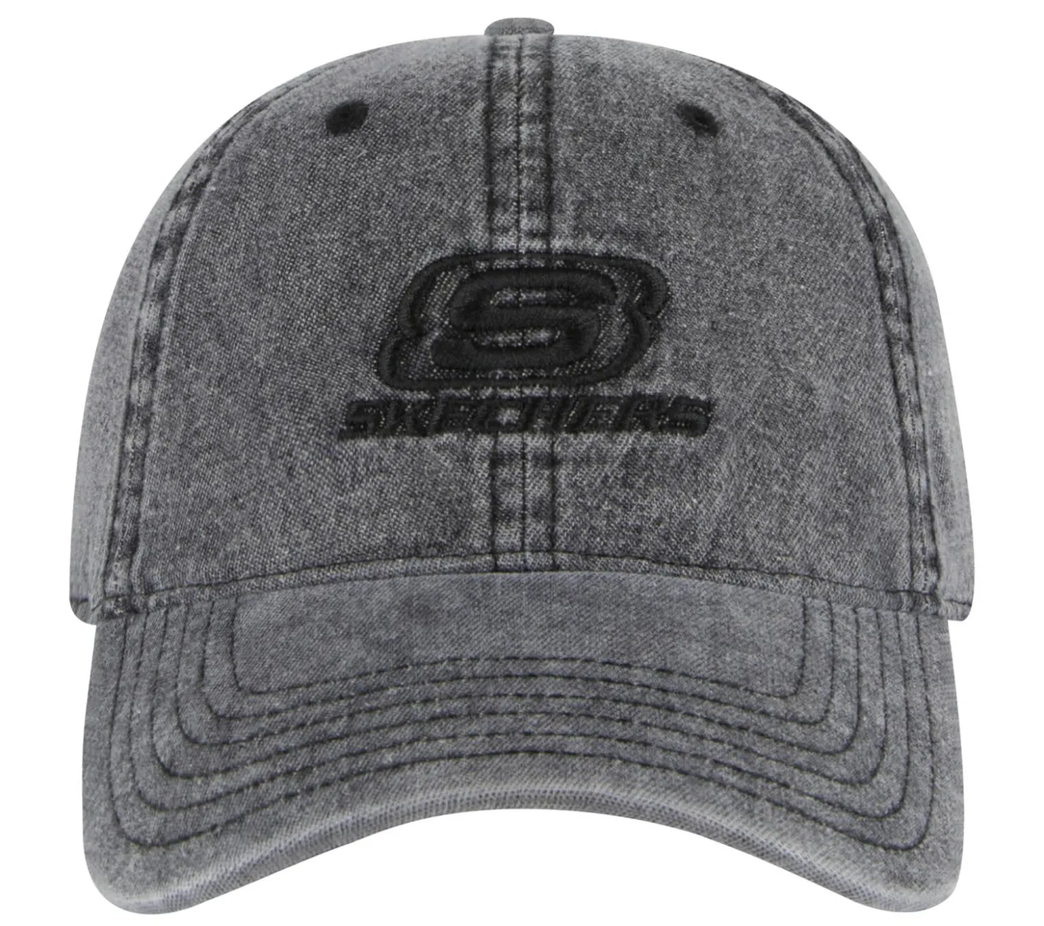 Hats|Accessories<SKECHERS Denim Embroidered Hat BLACK