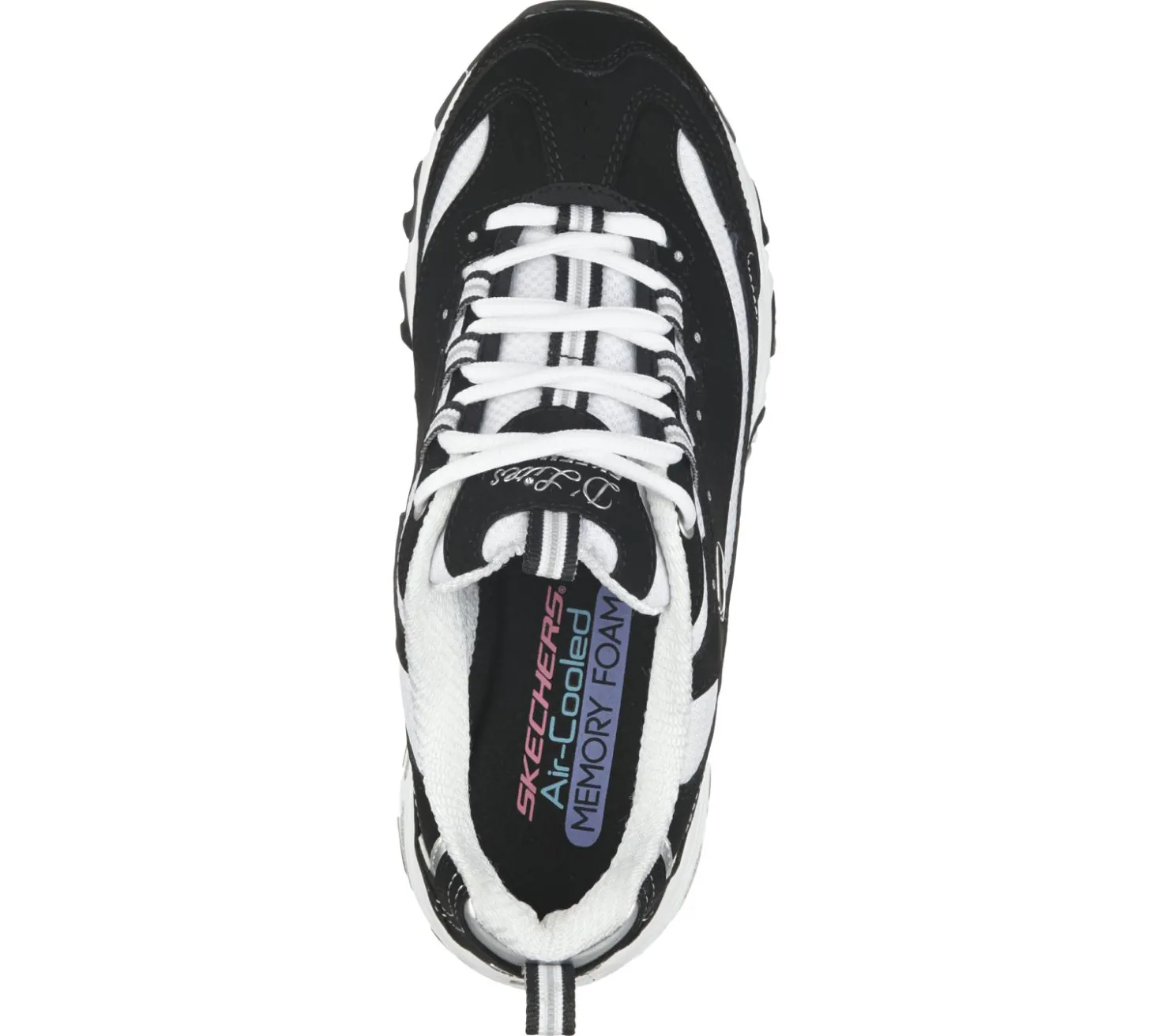 Lace Up|Athletic Sneakers<SKECHERS D'Lites - Biggest Fan BLACK / WHITE