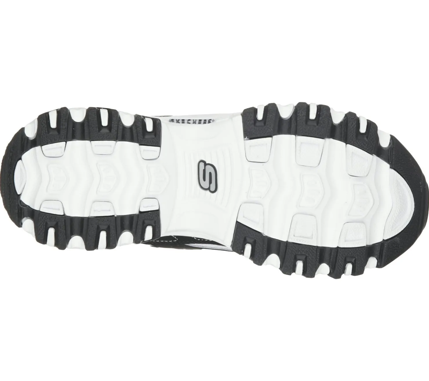 Lace Up|Athletic Sneakers<SKECHERS D'Lites - Biggest Fan BLACK / WHITE
