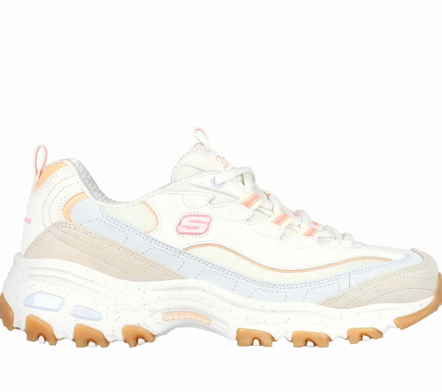 Athletic Sneakers|Lace Up<SKECHERS D'Lites - Bold Views NATURAL / MULTI
