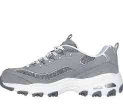 Lace Up|Athletic Sneakers<SKECHERS D'Lites - Me Time GRAY / WHITE