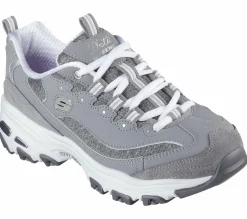 Lace Up|Athletic Sneakers<SKECHERS D'Lites - Me Time GRAY / WHITE