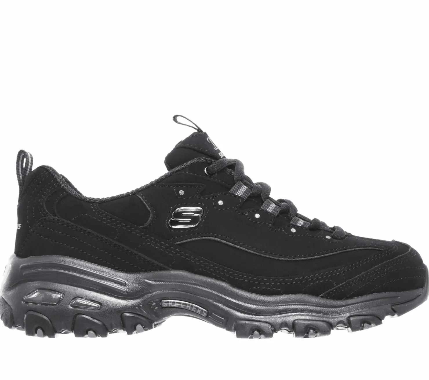 Lace Up|Athletic Sneakers<SKECHERS D'Lites - Play On BLACK