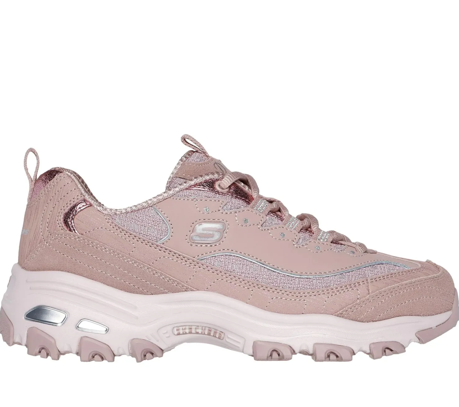 Lace Up|Athletic Sneakers<SKECHERS D'Lites - Reflections MAUVE / MULTI