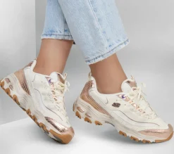 Lace Up|Athletic Sneakers<SKECHERS D'Lites - Vintage Vision NATURAL / GOLD