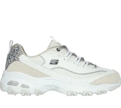 Lace Up|Athletic Sneakers<SKECHERS D'Lites - Golden Chic WHITE / SILVER