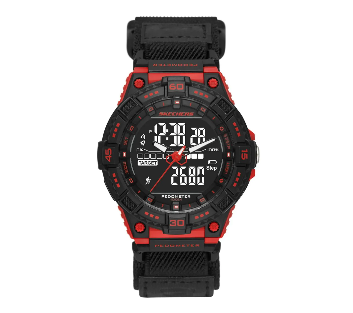 Watches|Accessories<SKECHERS Downey Fast Wrap Watch BLACK / RED