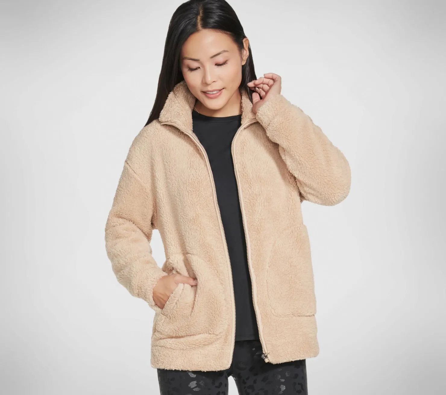 Tops|Tops<SKECHERS Downtime Jacket BROWN