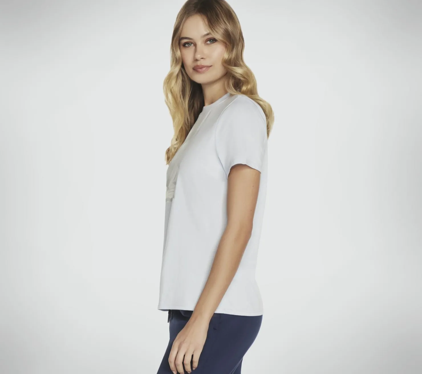 Tops|Tops<SKECHERS Dream Bloom Tee BLUE / SILVER