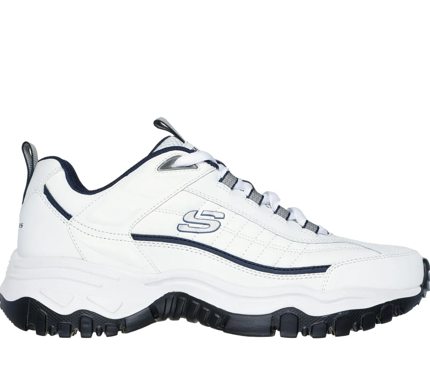 Casual Sneakers<SKECHERS E'Lite Afterburn WHITE / NAVY