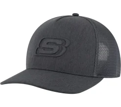Hats|Hats<SKECHERS Embossed Trucker Hat BLACK / CHARCOAL