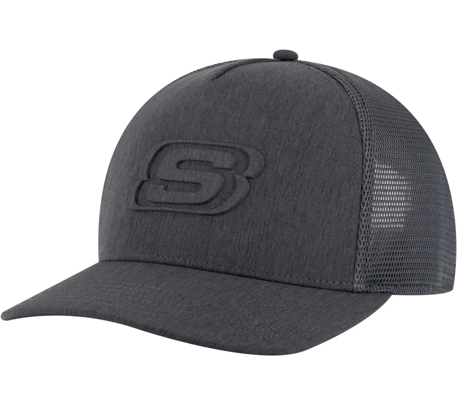 Hats|Hats<SKECHERS Embossed Trucker Hat BLACK / CHARCOAL