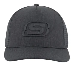 Hats|Hats<SKECHERS Embossed Trucker Hat BLACK / CHARCOAL