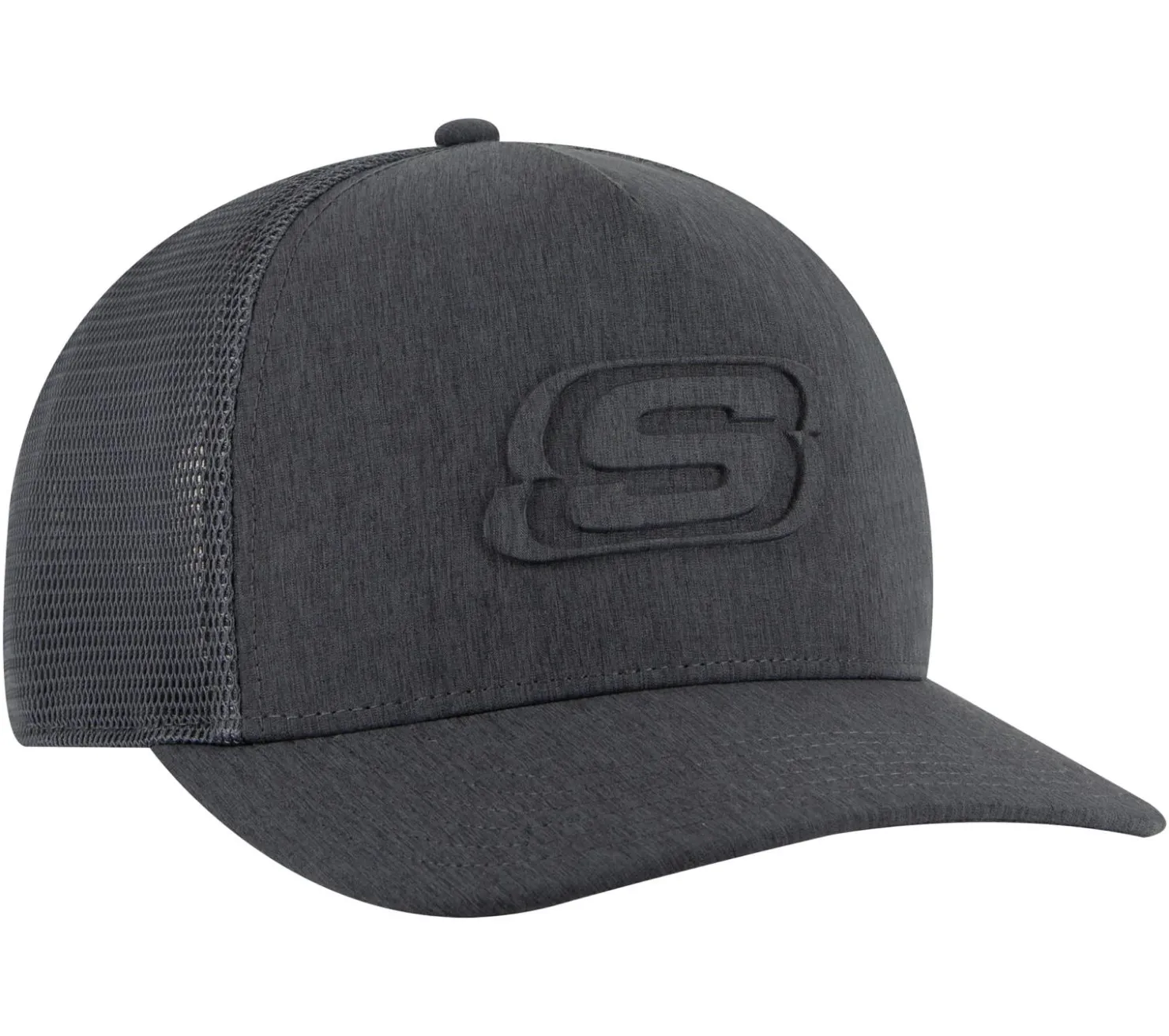 Hats|Hats<SKECHERS Embossed Trucker Hat BLACK / CHARCOAL