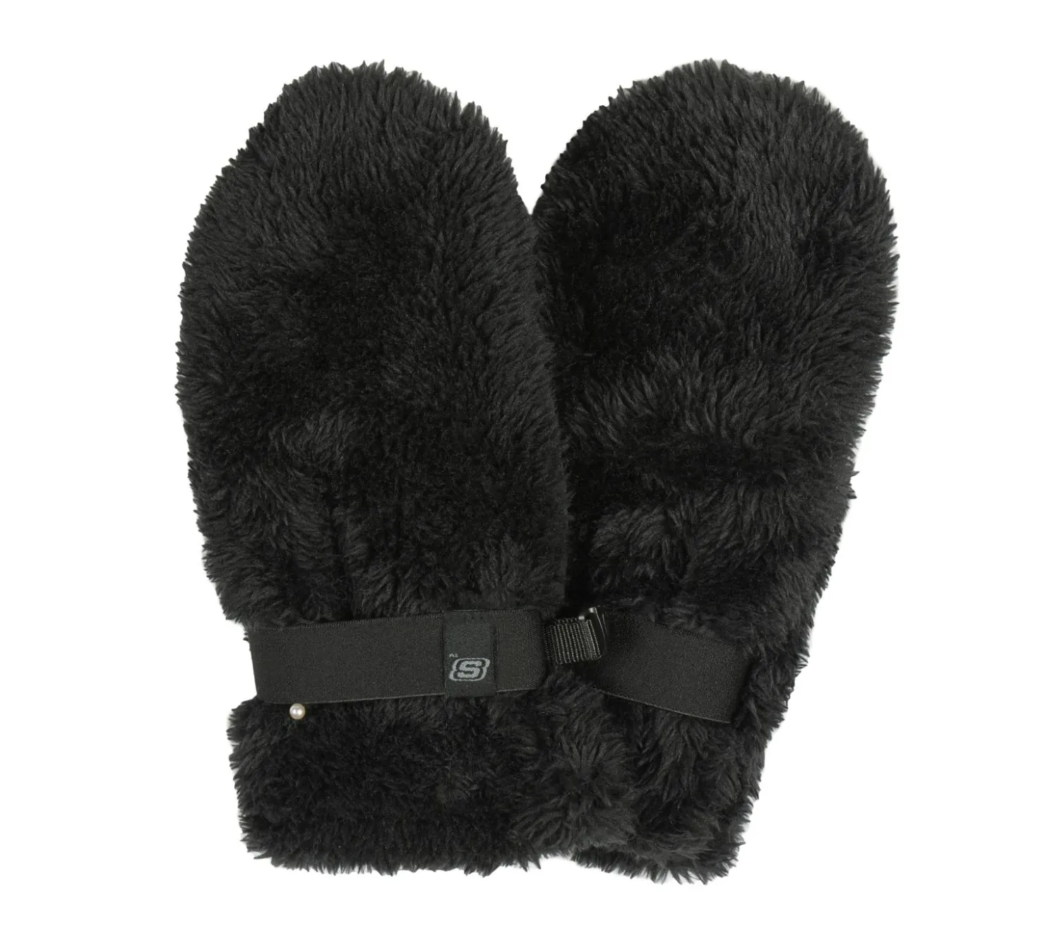 Cold Weather Gear<SKECHERS Faux Fur Mittens - 1 Pack BLACK
